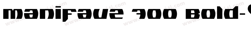 ManifaV2 700 Bold字体转换